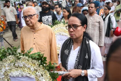নাট্যজন রামেন্দু মজুমদার ও তার কন্যা ত্রপা মজুমদার